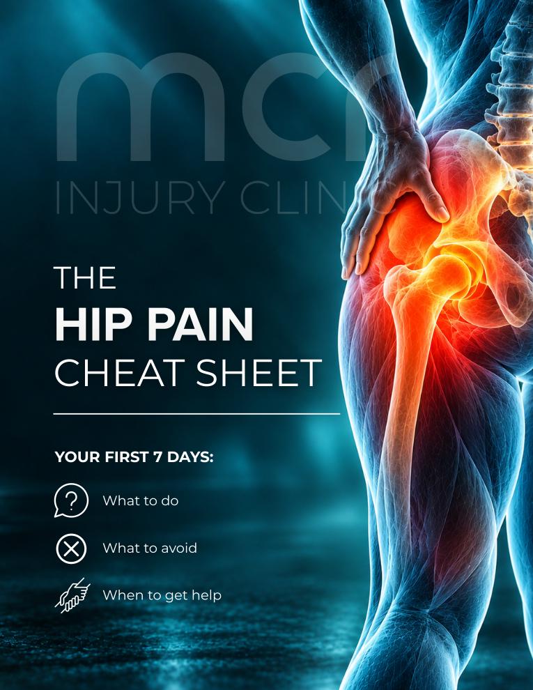 The hip pain cheat sheet cover