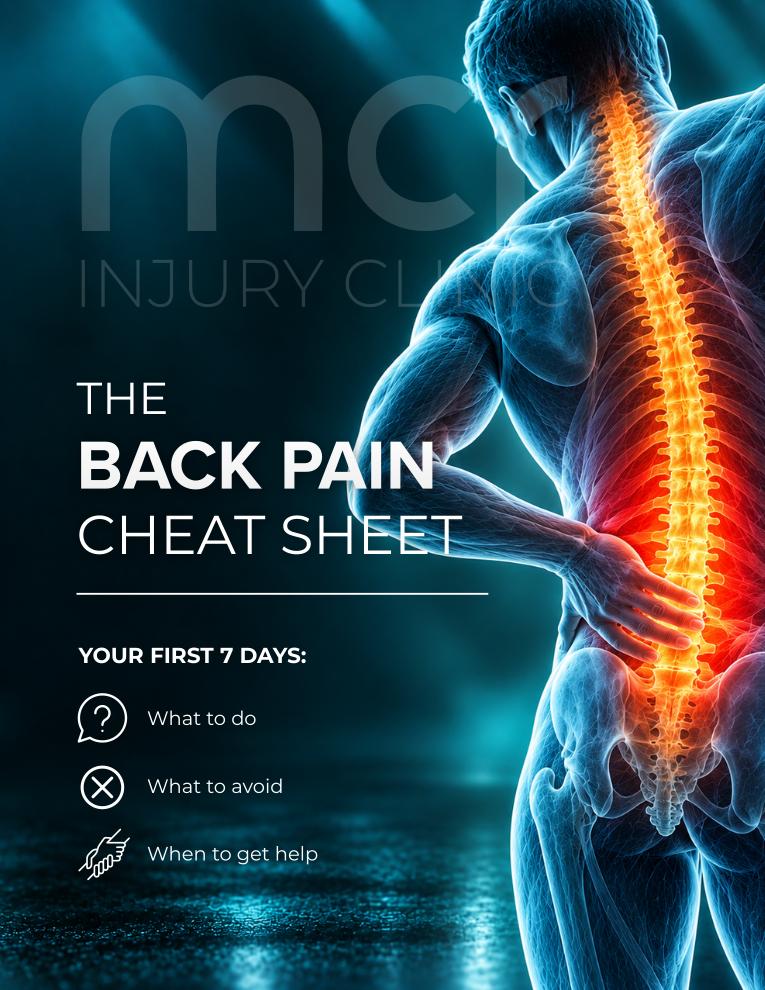 The back pain cheat sheet cover